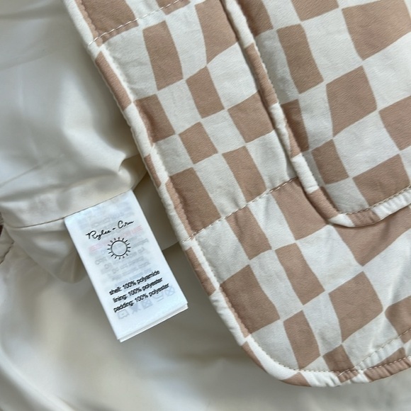 Rylee + Cru Noelle Wave Checkered Girl Jacket 6-7 8-9 years - Picture 5 of 8